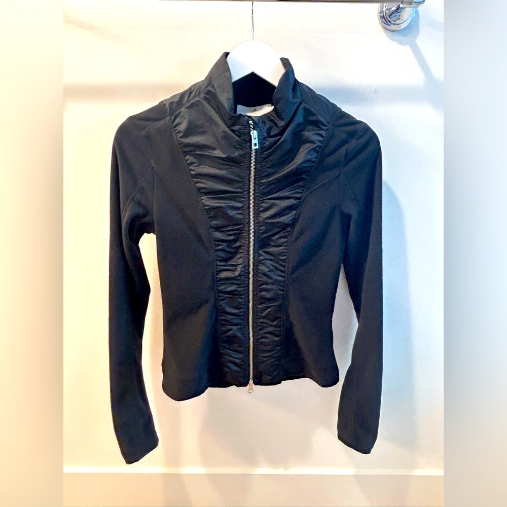 Stella McCartney x Adidas black fleece jacket
